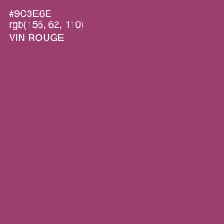 #9C3E6E - Vin Rouge Color Image