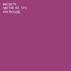 #9C3E79 - Vin Rouge Color Image