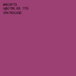 #9C3F73 - Vin Rouge Color Image