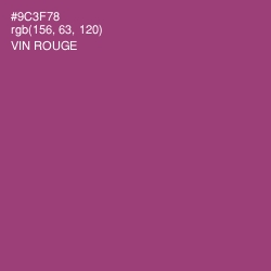 #9C3F78 - Vin Rouge Color Image