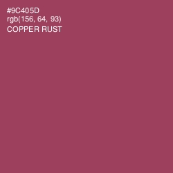 #9C405D - Copper Rust Color Image