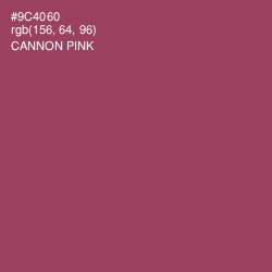 #9C4060 - Cannon Pink Color Image