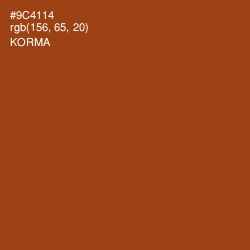 #9C4114 - Korma Color Image