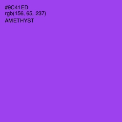 #9C41ED - Amethyst Color Image