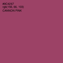 #9C4267 - Cannon Pink Color Image