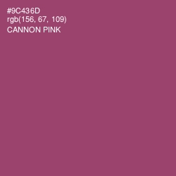 #9C436D - Cannon Pink Color Image