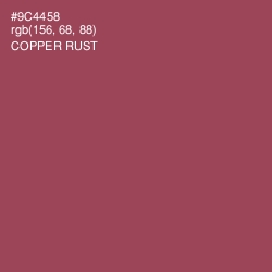 #9C4458 - Copper Rust Color Image