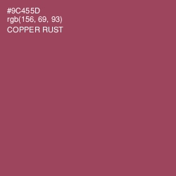 #9C455D - Copper Rust Color Image