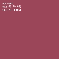 #9C4659 - Copper Rust Color Image