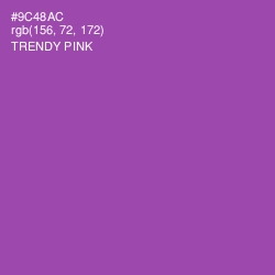 #9C48AC - Trendy Pink Color Image