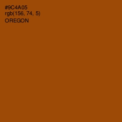 #9C4A05 - Oregon Color Image