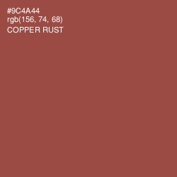 #9C4A44 - Copper Rust Color Image