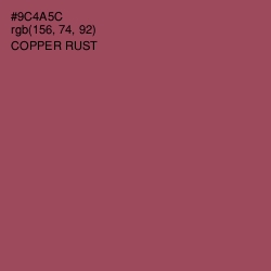 #9C4A5C - Copper Rust Color Image