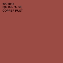 #9C4B44 - Copper Rust Color Image