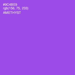 #9C4BE9 - Amethyst Color Image