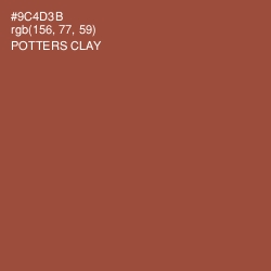 #9C4D3B - Potters Clay Color Image