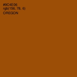 #9C4E06 - Oregon Color Image
