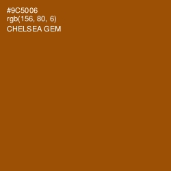 #9C5006 - Chelsea Gem Color Image
