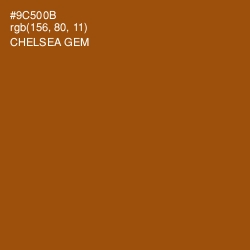 #9C500B - Chelsea Gem Color Image