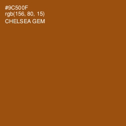 #9C500F - Chelsea Gem Color Image