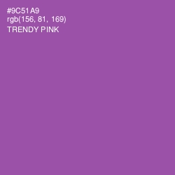 #9C51A9 - Trendy Pink Color Image