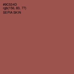 #9C534D - Sepia Skin Color Image