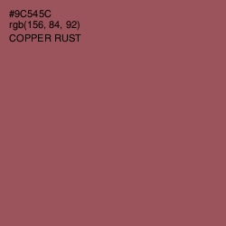 #9C545C - Copper Rust Color Image