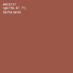 #9C5747 - Sepia Skin Color Image