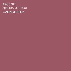 #9C5764 - Cannon Pink Color Image
