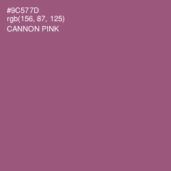 #9C577D - Cannon Pink Color Image