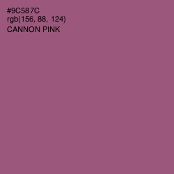 #9C587C - Cannon Pink Color Image