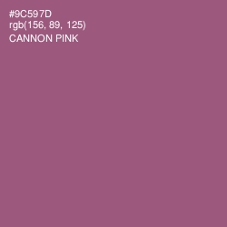 #9C597D - Cannon Pink Color Image
