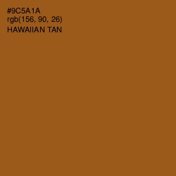 #9C5A1A - Hawaiian Tan Color Image