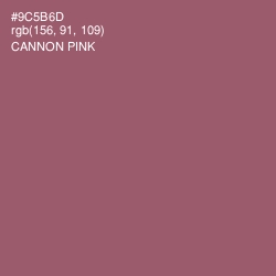 #9C5B6D - Cannon Pink Color Image