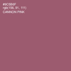 #9C5B6F - Cannon Pink Color Image