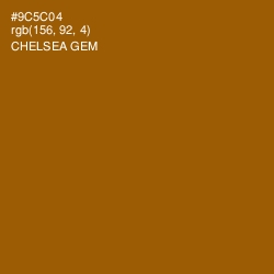#9C5C04 - Chelsea Gem Color Image