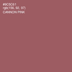 #9C5C61 - Cannon Pink Color Image