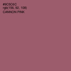 #9C5C6C - Cannon Pink Color Image