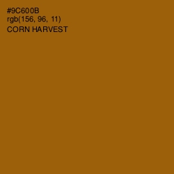 #9C600B - Corn Harvest Color Image