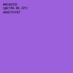 #9C60DD - Amethyst Color Image