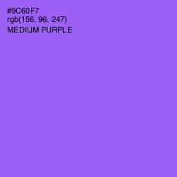 #9C60F7 - Medium Purple Color Image