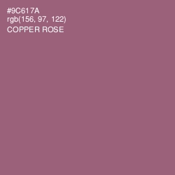 #9C617A - Copper Rose Color Image