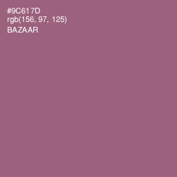 #9C617D - Bazaar Color Image