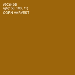 #9C640B - Corn Harvest Color Image