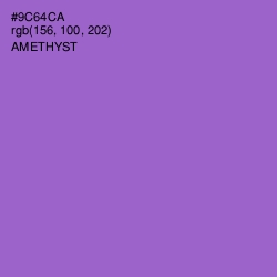 #9C64CA - Amethyst Color Image