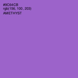 #9C64CB - Amethyst Color Image