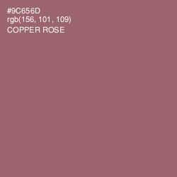 #9C656D - Copper Rose Color Image