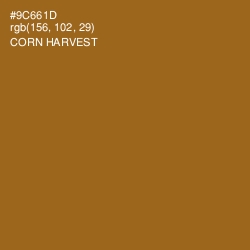 #9C661D - Corn Harvest Color Image