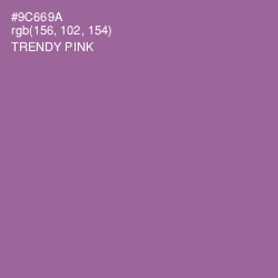 #9C669A - Trendy Pink Color Image