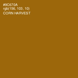 #9C670A - Corn Harvest Color Image